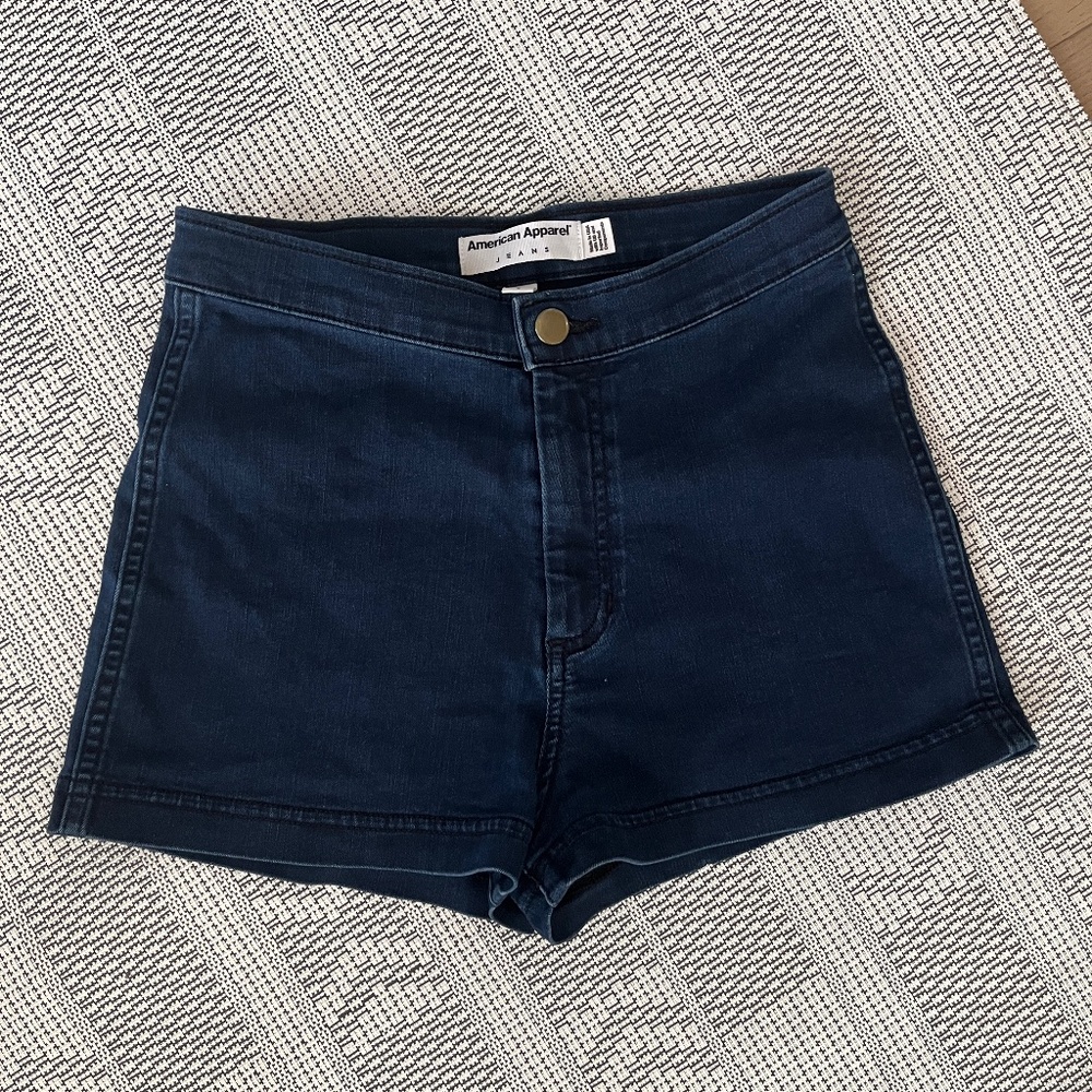 American Apparel Stretch Denim Hot Pants